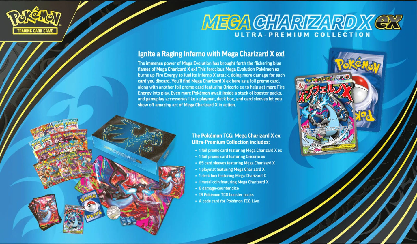 Pokémon TCG: Mega Evolution - Phantasmal Flames - Ultra Premium Collection - Inglés - Cherisaur Store