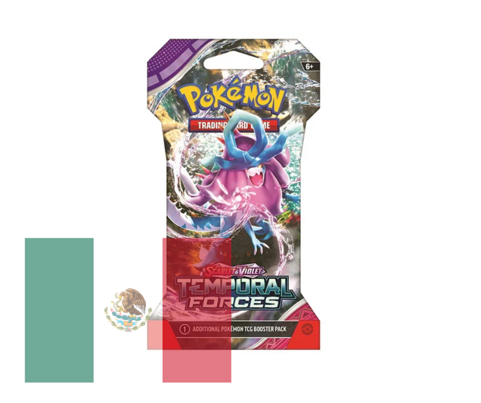 Pokémon JCC: Escarlata & Purpura - Fuerzas Temporales - Sleeved Booster Pack - Español - Cherisaur Store