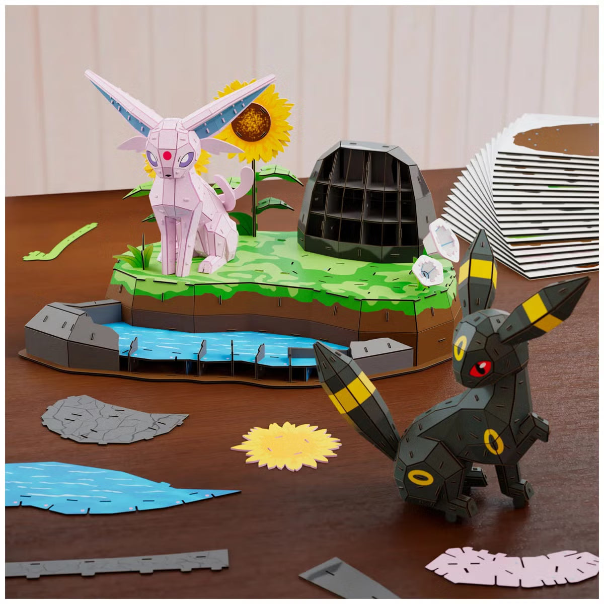 4D Build - Pokemon Espeon & Umbreon 3D Puzzle Kit, 452 pcs - Cherisaur Store