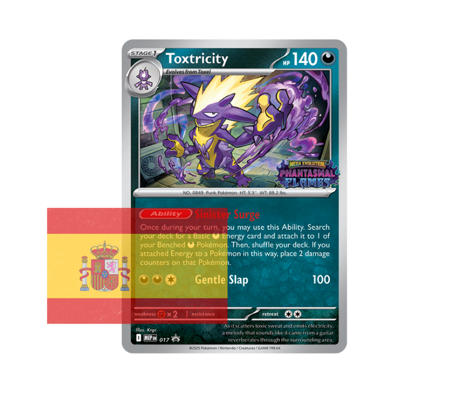 Pokémon JCC: Mega Evolución - Fuegos Fantasmales - Combina y Combate - Español - Cherisaur Store
