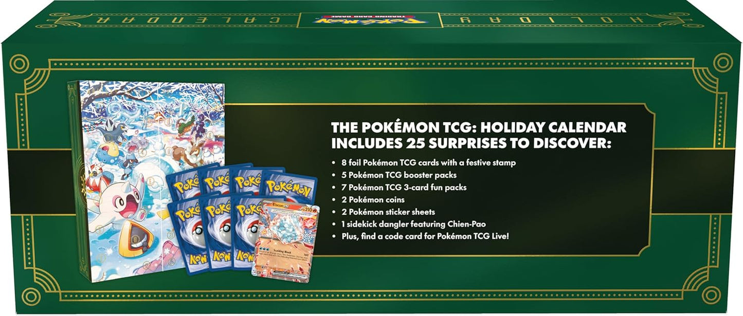 Pokémon TCG: Calendario TCG Holiday 2024 - Ingles - Cherisaur Store