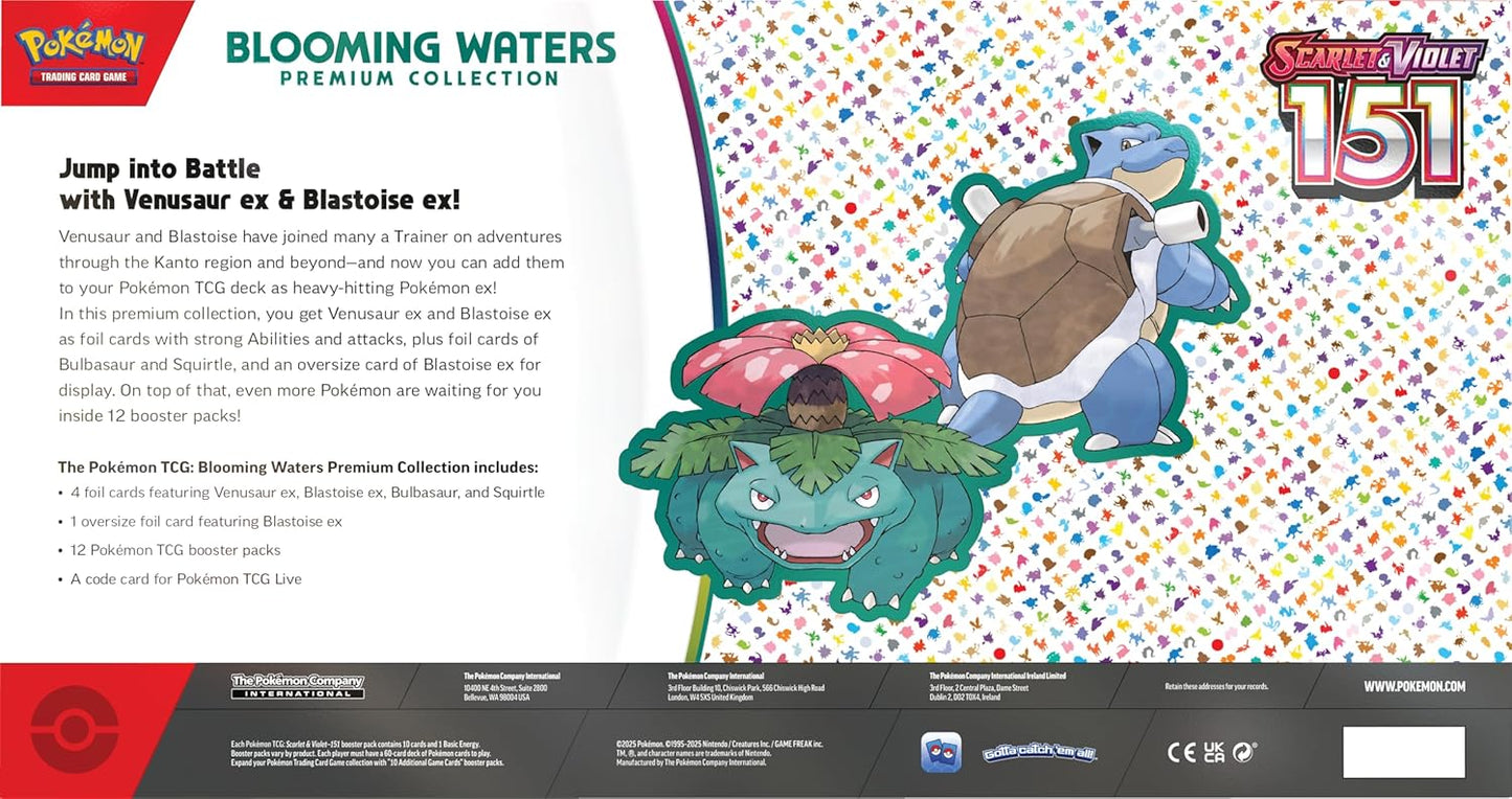 Pokémon TCG: Scarlet & Violet - 151 - Blooming Waters Premium Collection - Inglés - Cherisaur Store