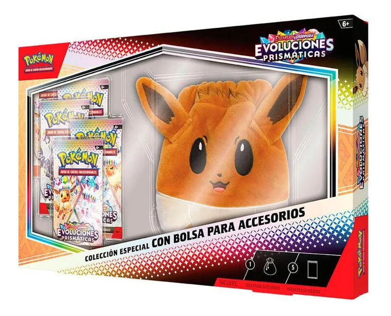 Pokémon JCC: Scarlet & Violet - Evoluciones Prismáticas Colección Especial con Bolsa para Accesorios - Español - Cherisaur Store