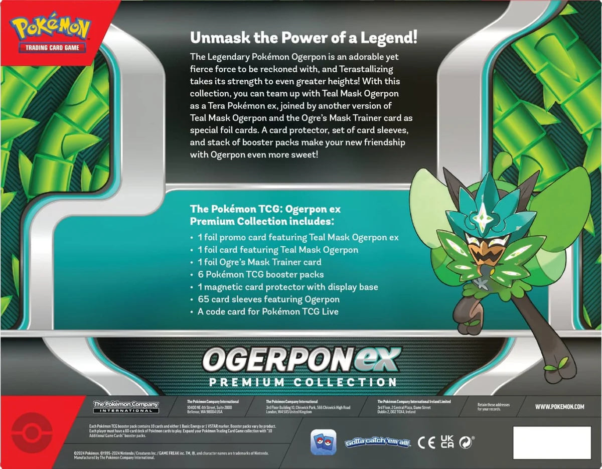 Pokémon TCG: Scarlet & Violet - Ogerpon EX Premium Collection - Ingles - Cherisaur Store