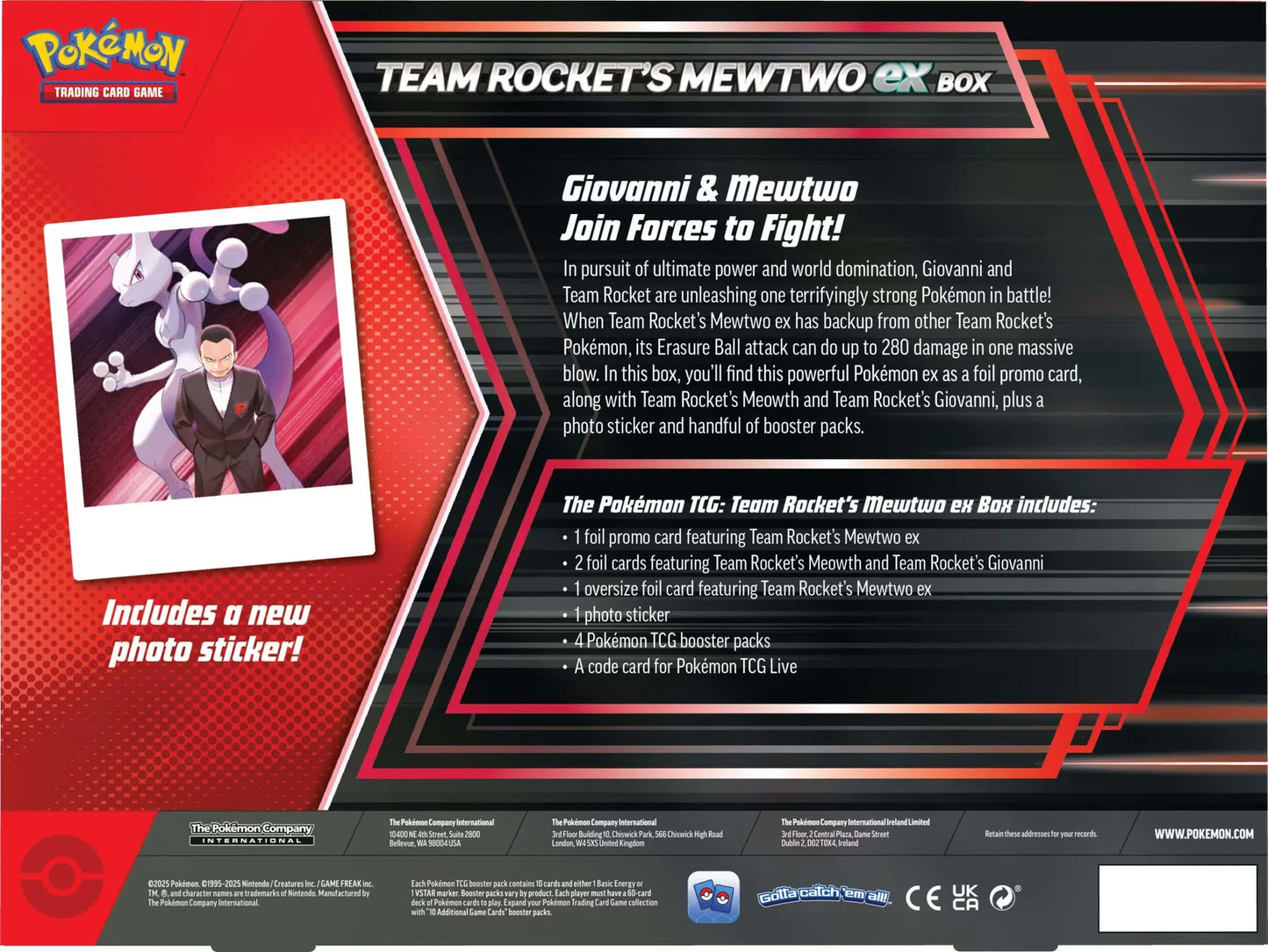 Pokémon JCC: Scarlet & Violet - Caja del Equipo Rocket Mewtwo EX - Español - Cherisaur Store