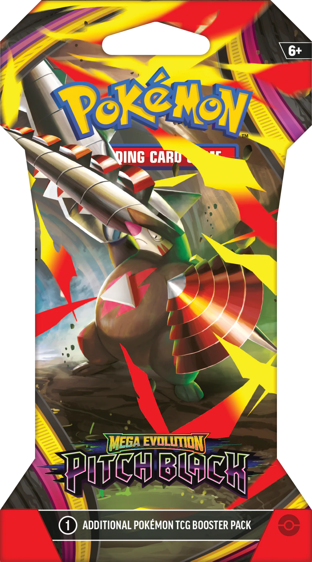 Pokémon TCG: Mega Evolution - Pitch Black - Sleeved Booster Pack - Ingles - Cherisaur Store