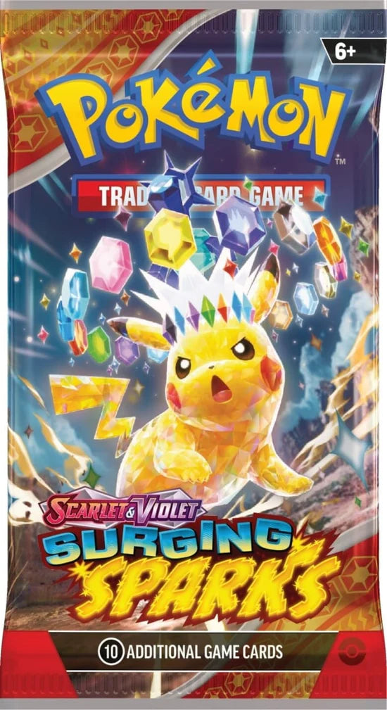 Pokémon TCG: Scarlet & Violet - Surging Sparks - Booster Pack Individual - Inglés - Cherisaur Store
