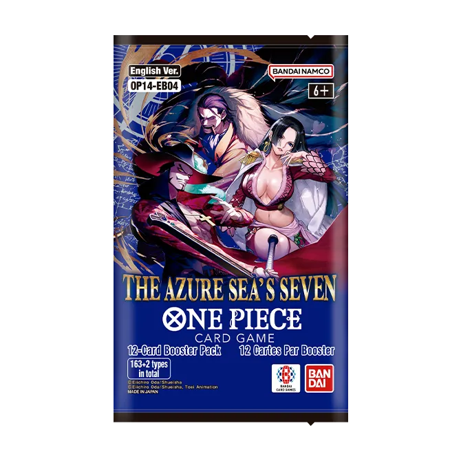 One Piece Card Game - OP-14 - The Azure Sea's Seven - Booster Pack Individual - Inglés - Cherisaur Store