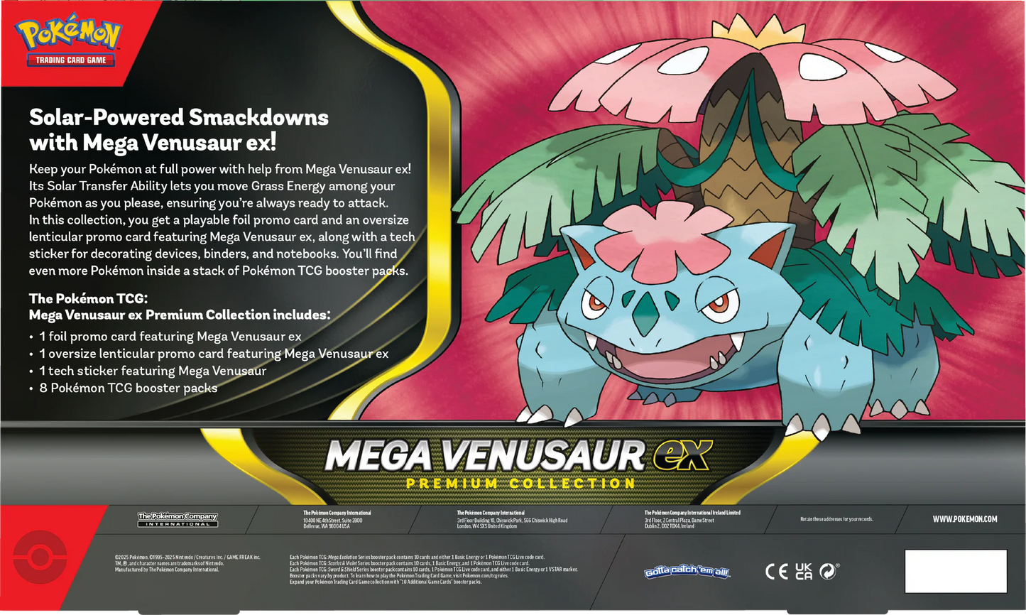 Pokémon TCG: Mega Venusaur EX - Premium Collection - Inglés - Cherisaur Store