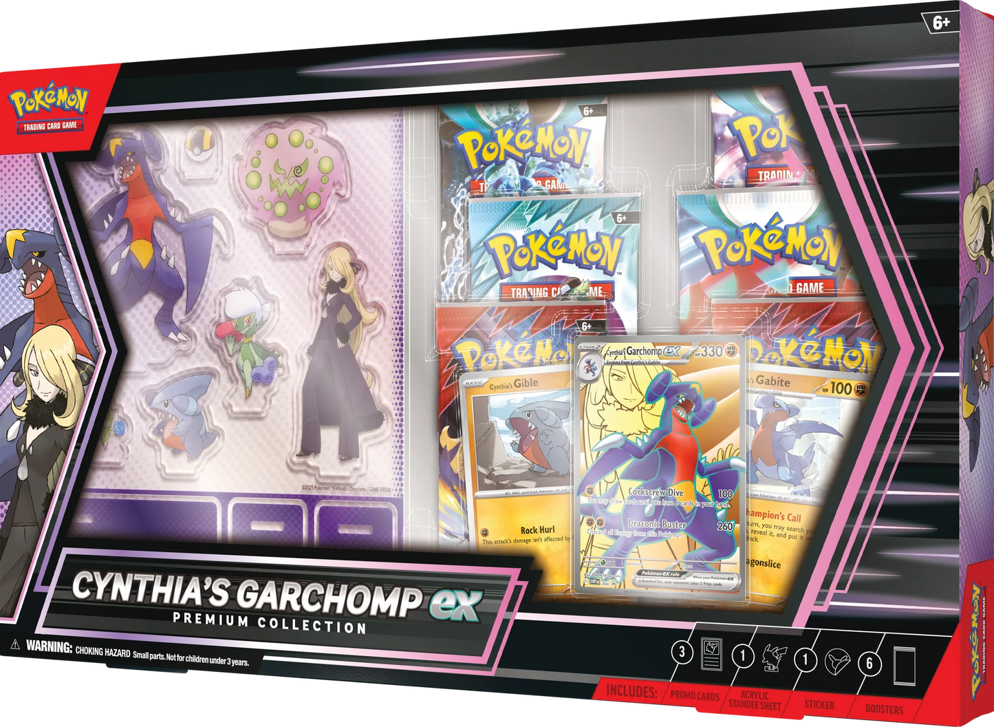 Pokémon TCG: Scarlet & Violet - Cynthia's Garchomp EX Premium Collection - Inglés - Cherisaur Store