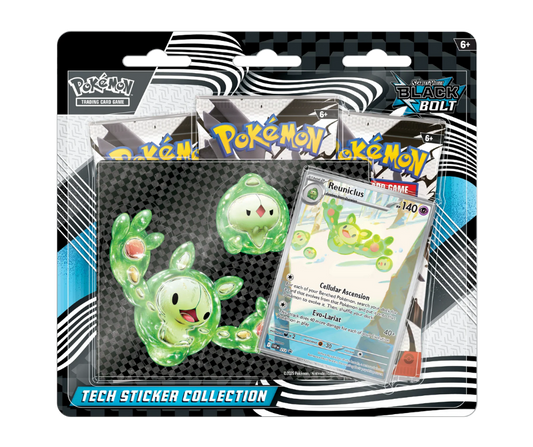 Pokémon TCG: Scarlet & Violet - Black Bolt & White Flare - Tech Sticker Collection Reuniclus - Inglés - Cherisaur Store