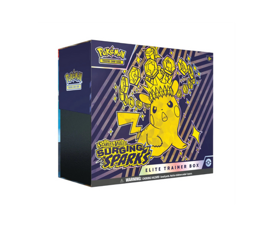 Pokémon TCG: Scarlet & Violet - Surging Sparks - Elite Trainer Box - Inglés - Cherisaur Store