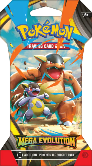 Pokémon TCG: Mega Evolution - Sleeved Booster Pack Individual - Inglés - Cherisaur Store