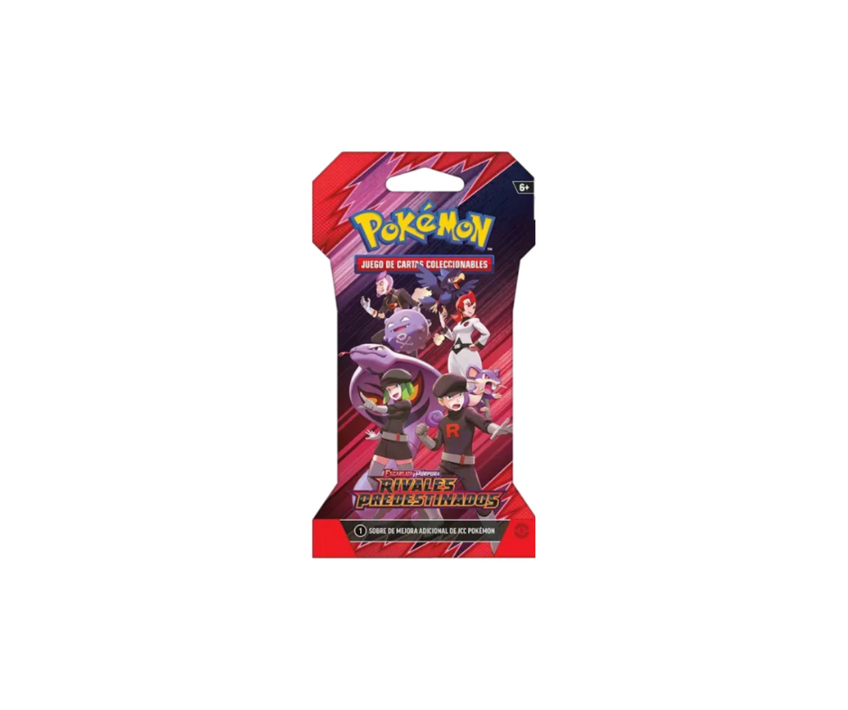 Pokémon JJC: Escarlata y Púrpura - Rivales Predestinados - Sleeved Booster Pack Individual - Español - Cherisaur Store