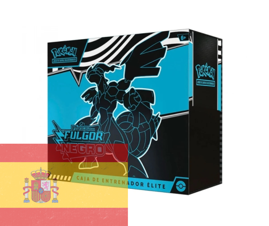 Pokémon JCC: Escarlata y Púrpura - Fulgor Negro - Caja de Entrenador Elite - Español - Cherisaur Store