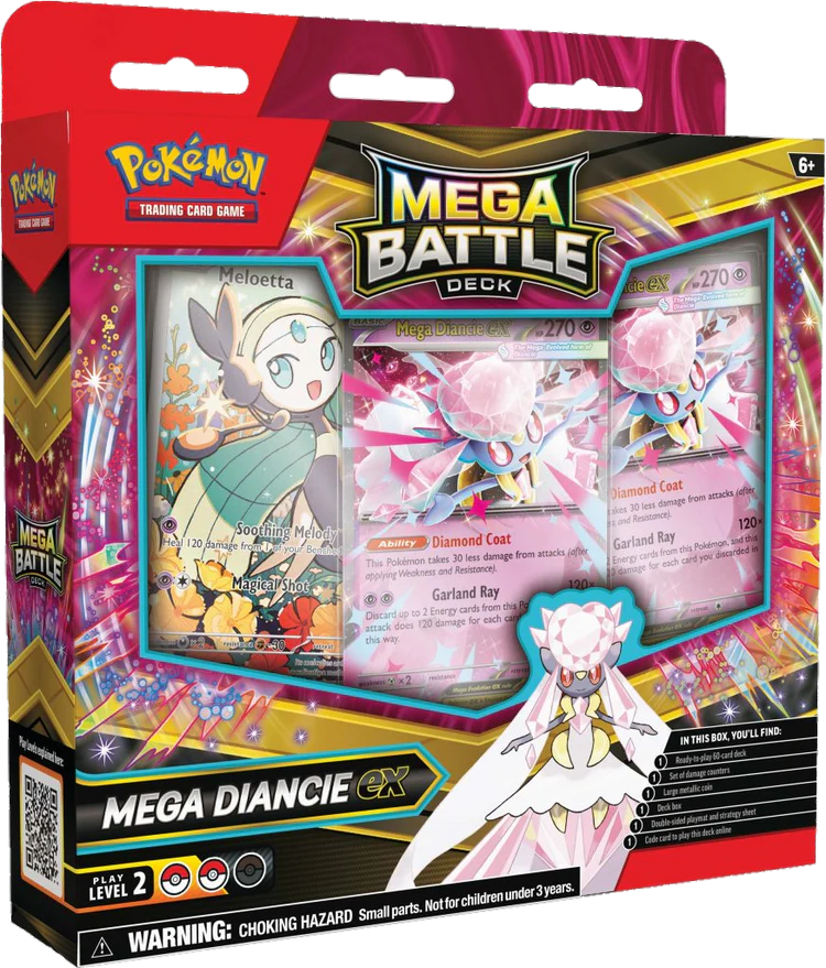 Pokémon TCG: Mega Evolution - Mega Battle Deck - Mega Diancie - Ingles - Cherisaur Store