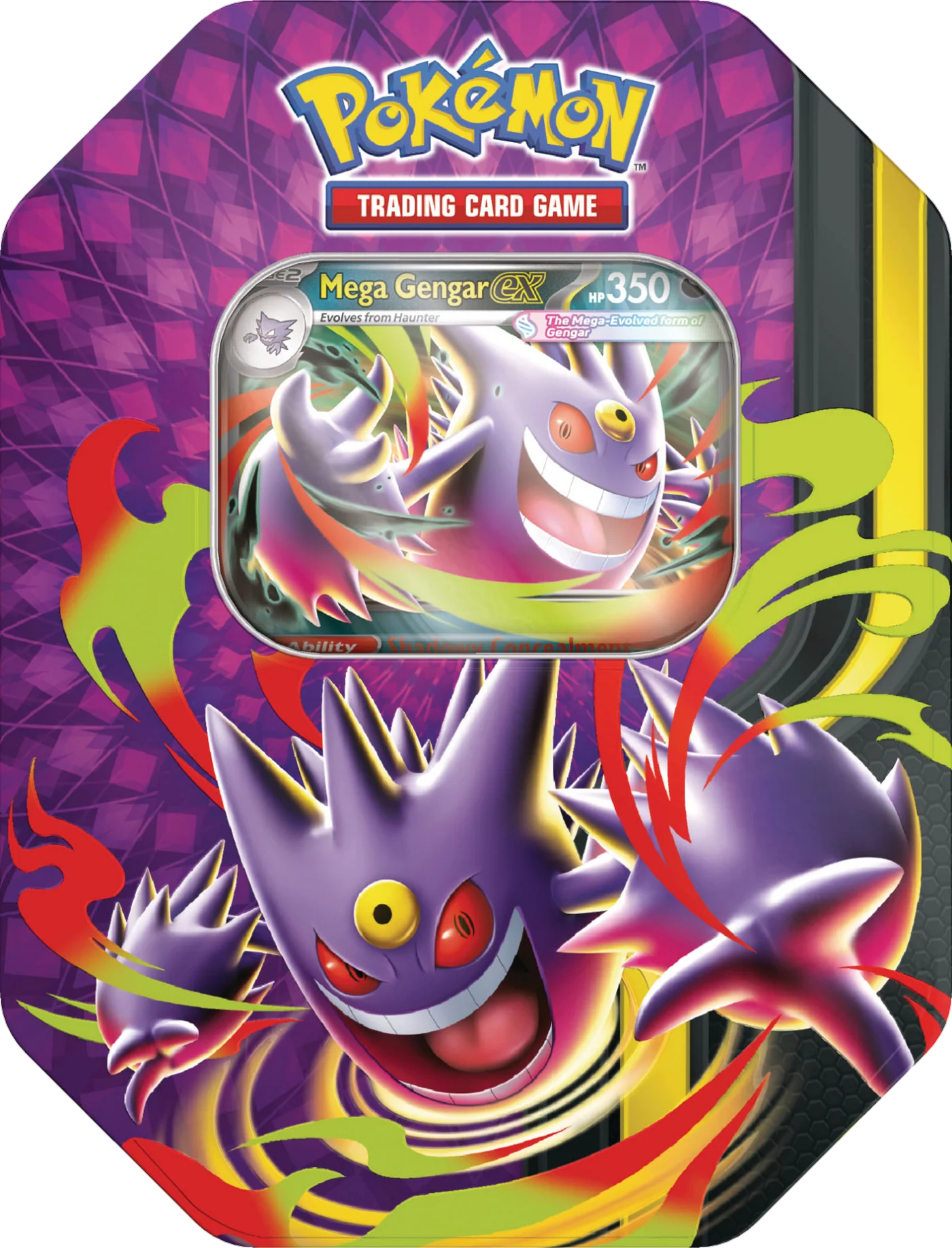Pokémon JCC: Mega Moonlit Tin Mega Gengar EX - Español - Cherisaur Store