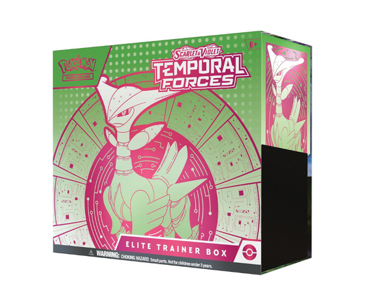 Pokémon TCG: Scarlet & Violet - Temporal Forces - Elite Trainer Box - Inglés - Cherisaur Store