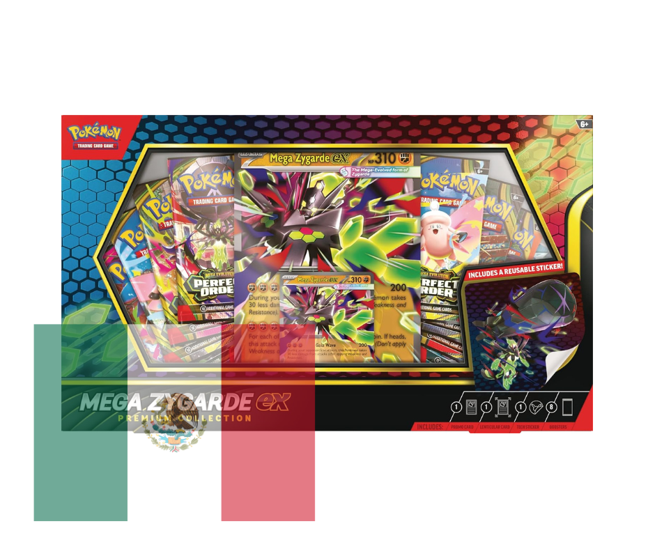Pokémon JCC: Mega Evolucion - Mega Zygarde EX - Premium Collection - Español - Cherisaur Store