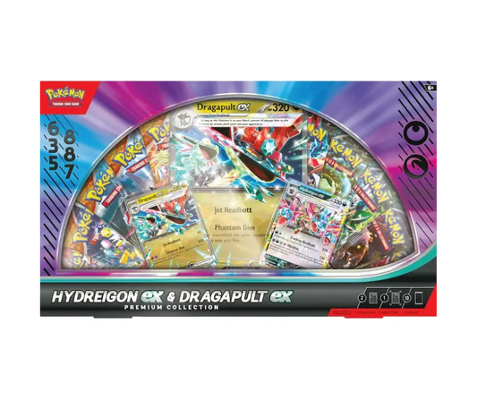 Pokémon TCG: Hydreigon ex & Dragapult ex - Premium Collection - Inglés - Cherisaur Store