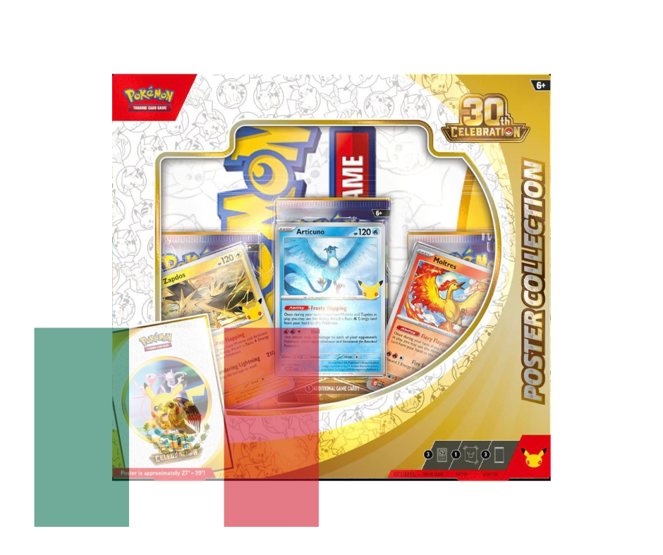 Pokémon TCG: Mega Evolucion -  30th Celebration Poster Collection - Español - Cherisaur Store