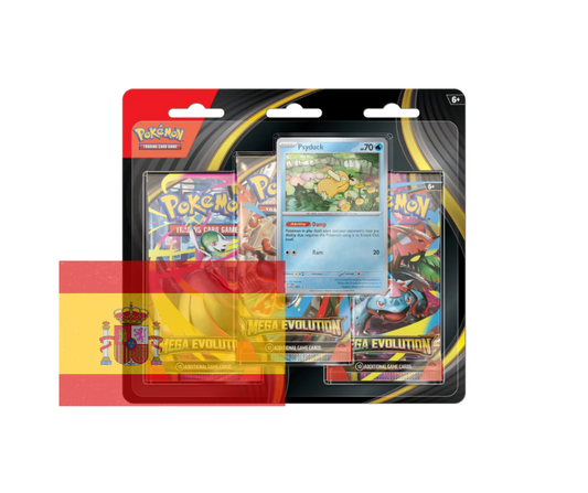 Pokémon JCC: Mega Evolucion - Three Pack Blister - Español - Cherisaur Store