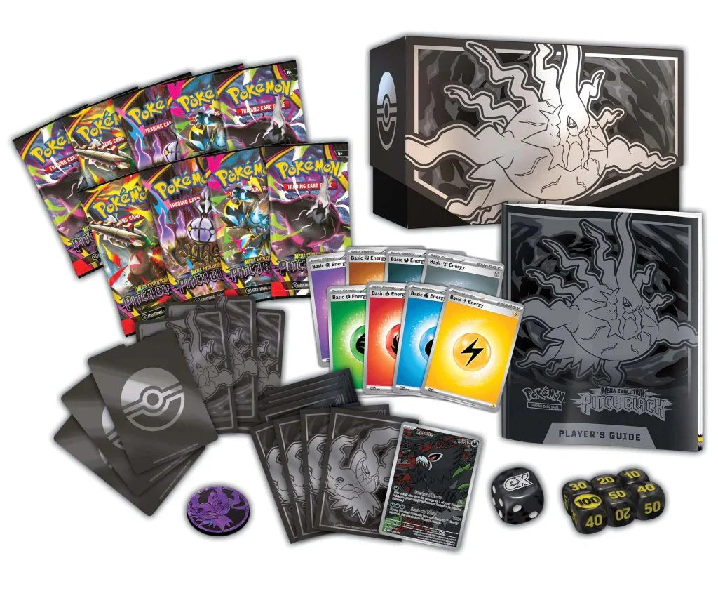 Pokémon TCG: Mega Evolution - Pitch Black - Elite Trainer Box - Inglés - Cherisaur Store