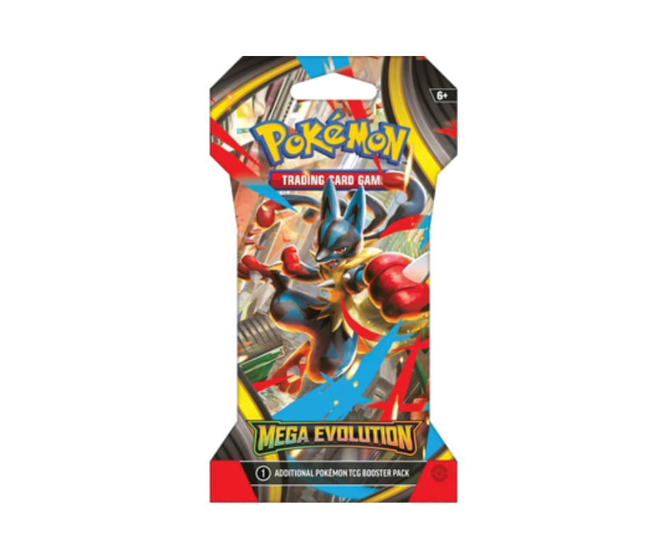 Pokémon TCG: Mega Evolution - Sleeved Booster Pack Individual - Inglés - Cherisaur Store