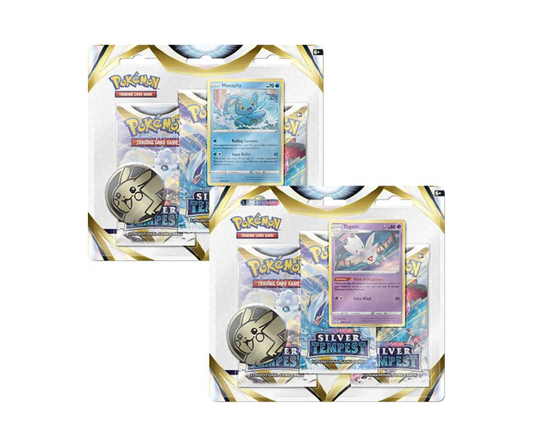 Pokémon TCG: Sword & Shield - Silver Tempest - Blister Three Pack (al azar) - Ingles - Cherisaur Store