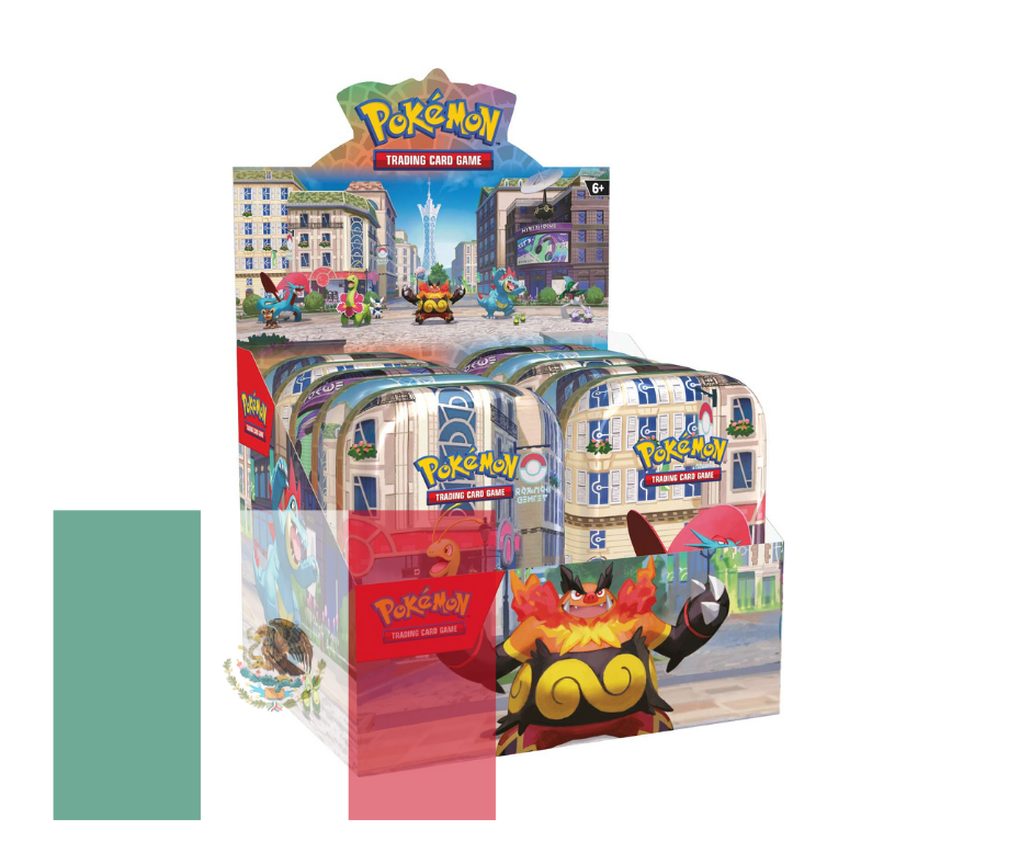 Pokémon JCC: Mega Evolucion - Display de 10 Lumious City Mini Tins - Español - Cherisaur Store