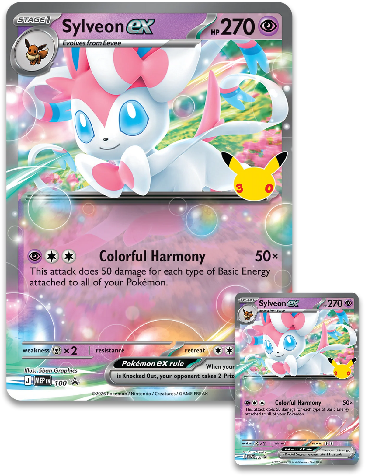Pokémon TCG: 30th Celebration - Sylveon ex Box & Greninja ex Box (Modelo Al Azar) - Ingles - Cherisaur Store