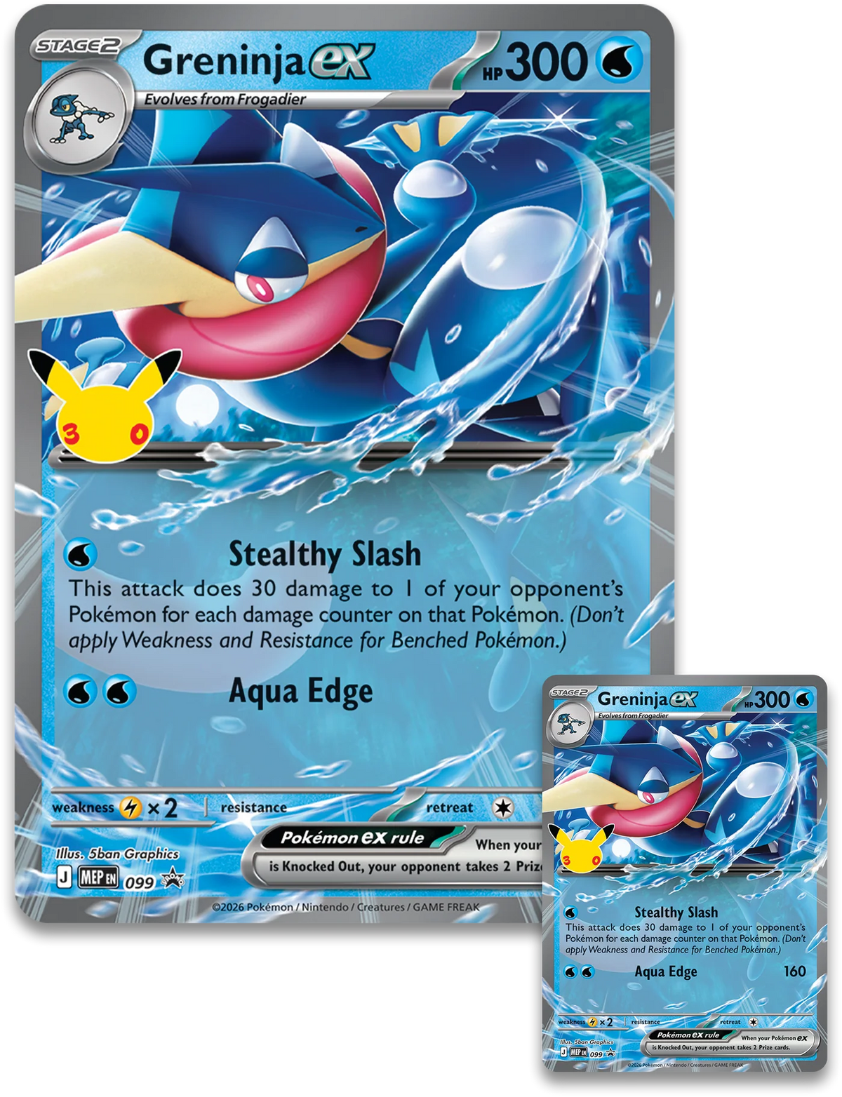 Pokémon TCG: 30th Celebration - Sylveon ex Box & Greninja ex Box (Modelo Al Azar) - Ingles - Cherisaur Store