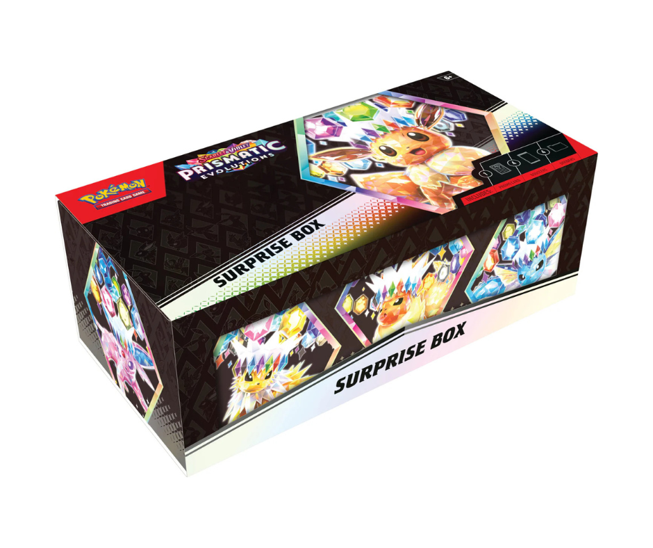 Pokémon TCG: Scarlet & Violet - Prismatic Evolutions Surprise Box - Inglés - Cherisaur Store