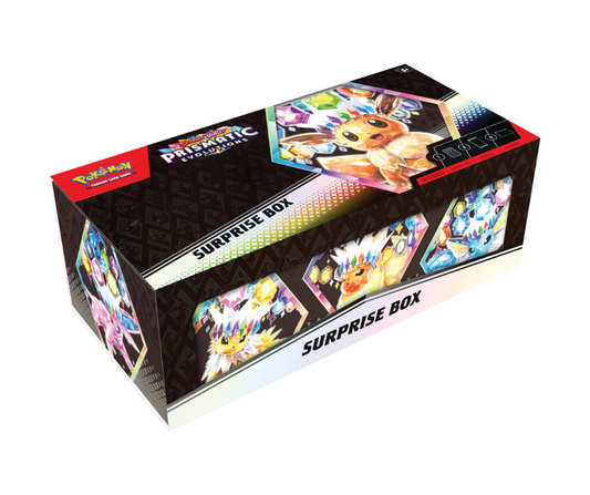 Pokémon TCG: Scarlet & Violet - Prismatic Evolutions Surprise Box - Inglés - Cherisaur Store