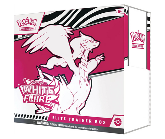 Pokémon TCG: Scarlet & Violet - White Flare - Elite Trainer Box - Inglés - Cherisaur Store