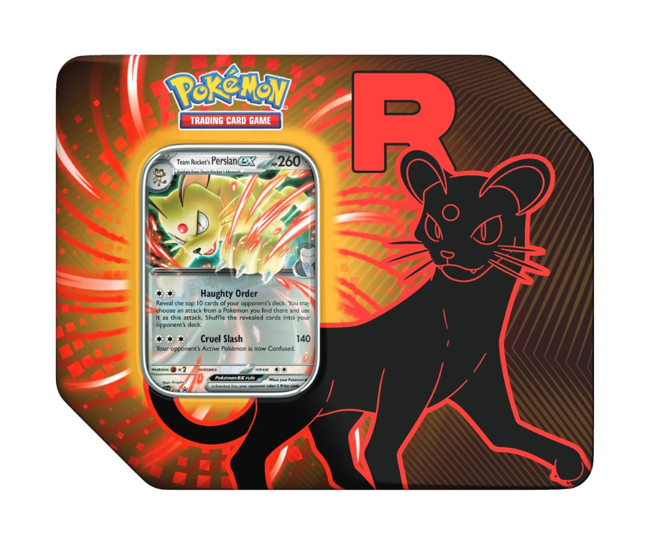 Pokémon TCG: Scarlet & Violet - Tin Team Rocket's - Ingles - Cherisaur Store
