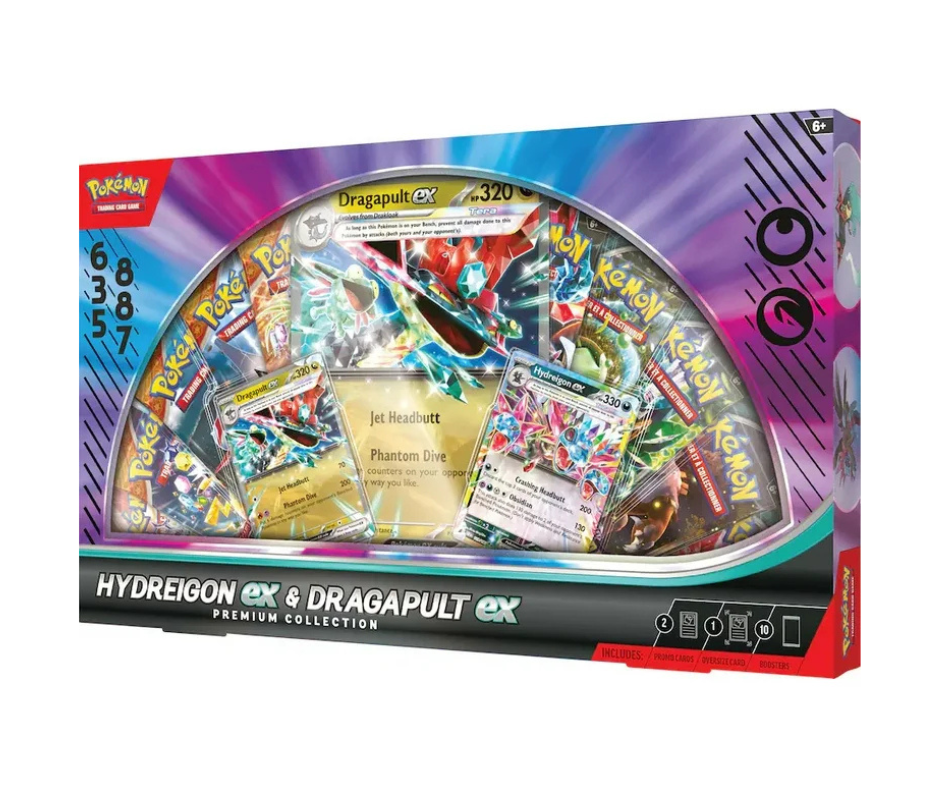 Pokémon TCG: Hydreigon ex & Dragapult ex - Premium Collection - Inglés - Cherisaur Store