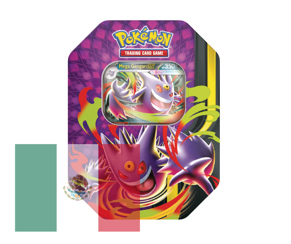 Pokémon JCC: Mega Moonlit Tin Mega Gengar EX - Español - Cherisaur Store