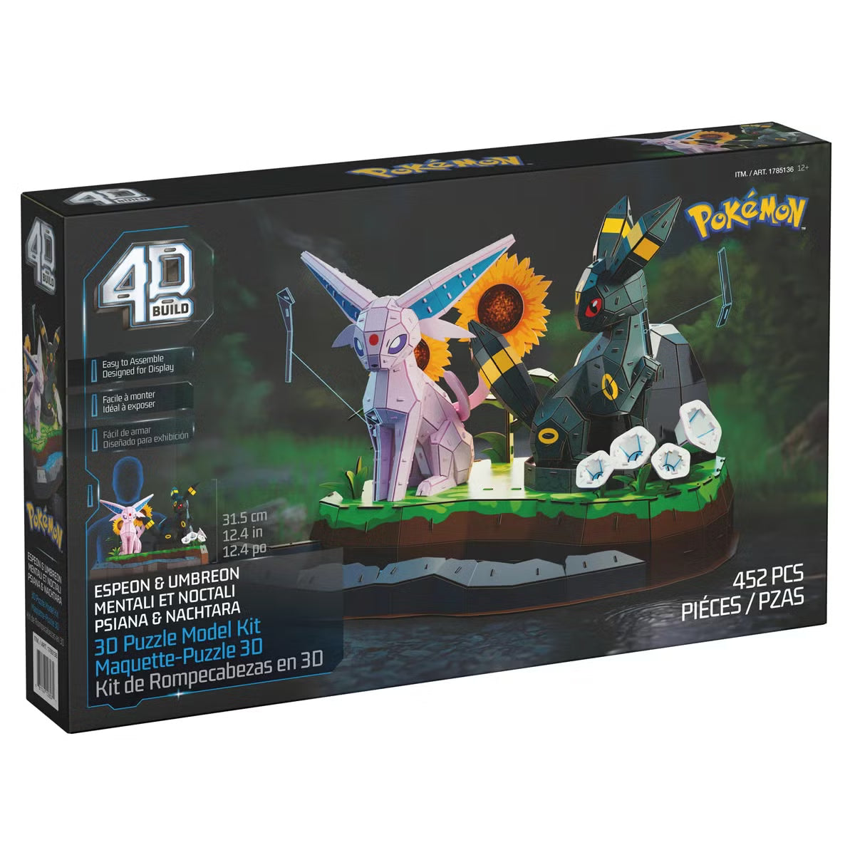 4D Build - Pokemon Espeon & Umbreon 3D Puzzle Kit, 452 pcs - Cherisaur Store