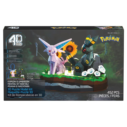 4D Build - Pokemon Espeon & Umbreon 3D Puzzle Kit, 452 pcs - Cherisaur Store