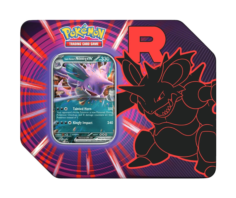 Pokémon TCG: Scarlet & Violet - Tin Team Rocket's - Ingles - Cherisaur Store