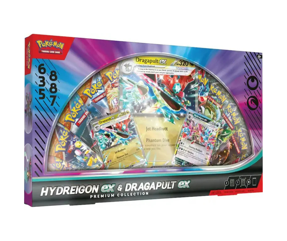Pokémon TCG: Hydreigon ex & Dragapult ex - Premium Collection - Inglés - Cherisaur Store