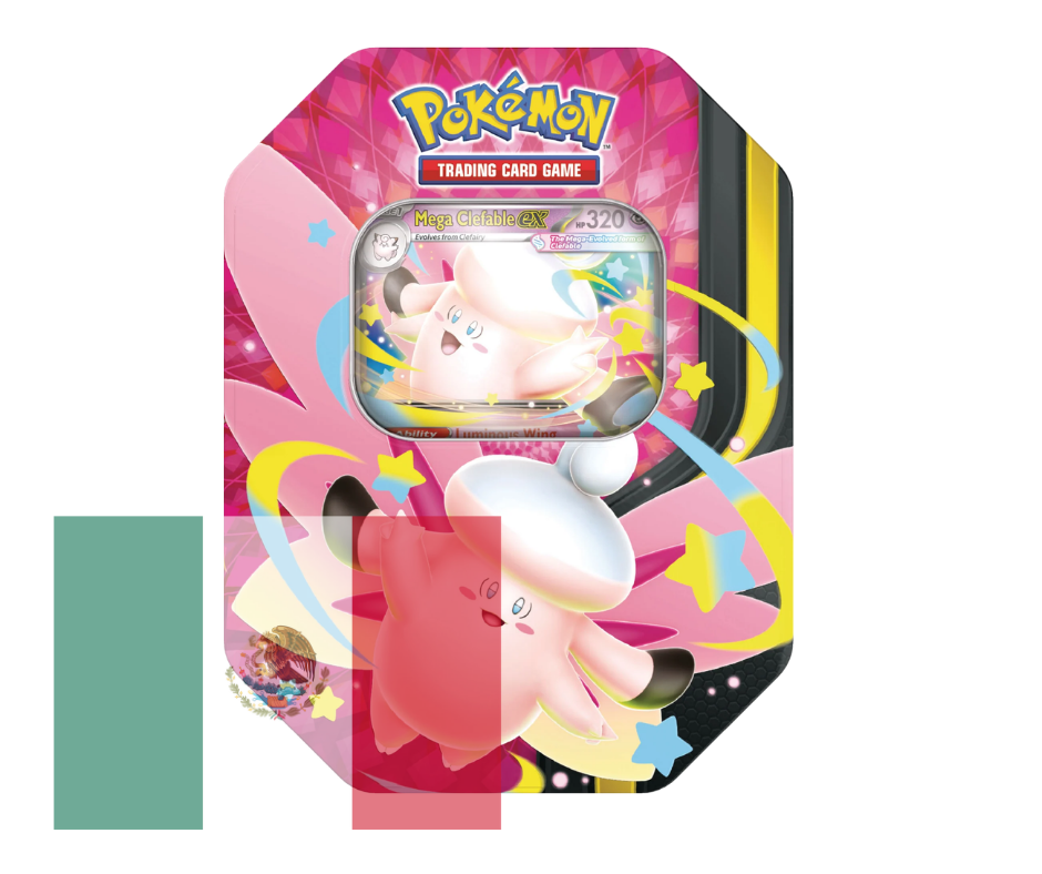 Pokémon JCC: Mega Moonlit Tin Mega Clefable EX - Español - Cherisaur Store