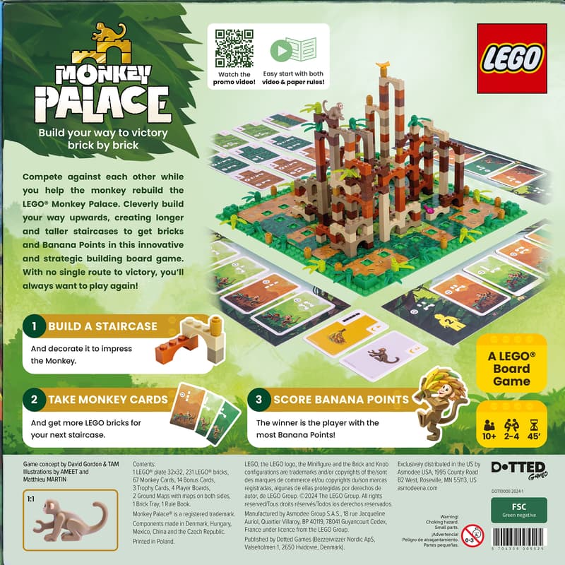 Monkey Palace Lego - Board Game - Ingles - Cherisaur Store