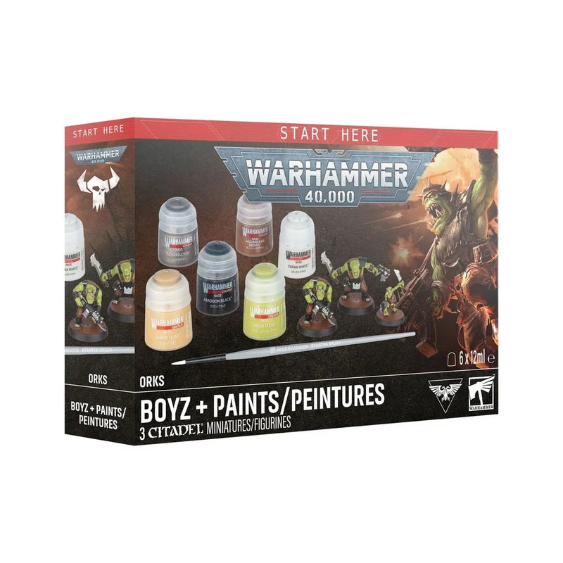 Warhammer 40K - Orks: Boyz + Paints - Cherisaur Store