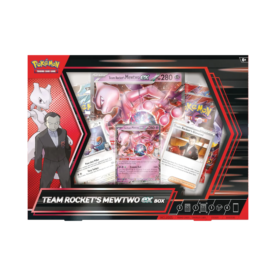 Pokémon JCC: Scarlet & Violet - Caja del Equipo Rocket Mewtwo EX - Español - Cherisaur Store