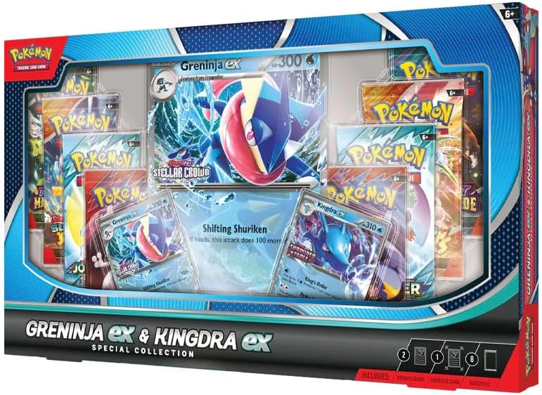Pokémon TCG: Mega Evolution - Greninja EX & Kingdra EX - Special Collection - Inglés - Cherisaur Store