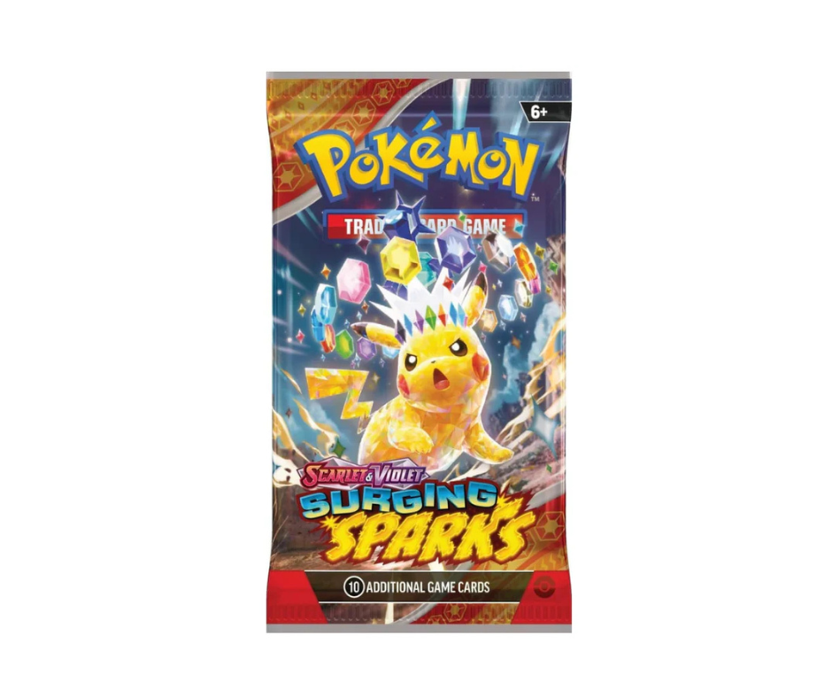 Pokémon TCG: Scarlet & Violet - Surging Sparks - Booster Pack Individual - Inglés - Cherisaur Store