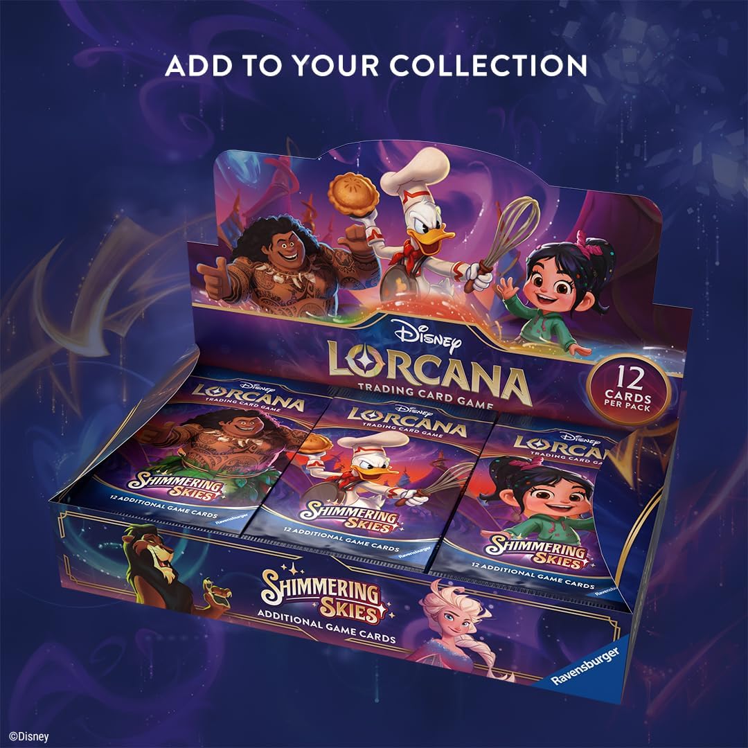 Ravensburger Disney Lorcana TCG: Shimmering Skies - Booster Pack Display - Ingles - Cherisaur Store