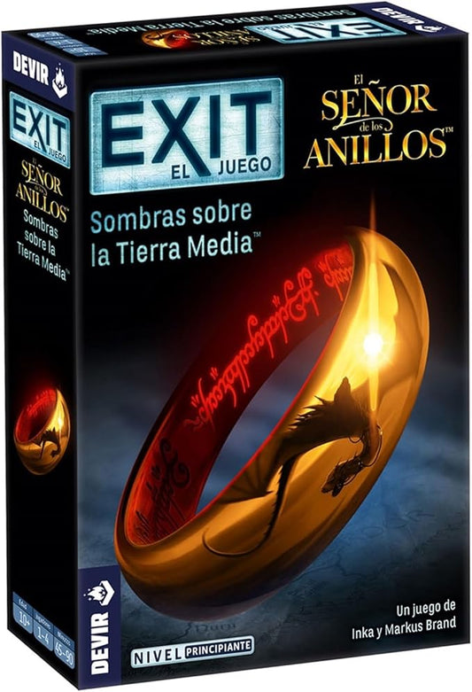 DEVIR - Exit El Juego - Sombras Sobre La Tierra Media - LOTR - Nivel Principiante - Cherisaur Store
